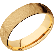 14K Yellow Gold + Sand Finish