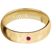10K Yellow Gold + Rockpolish Finish