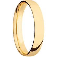 14K Yellow Gold + Polish Finish