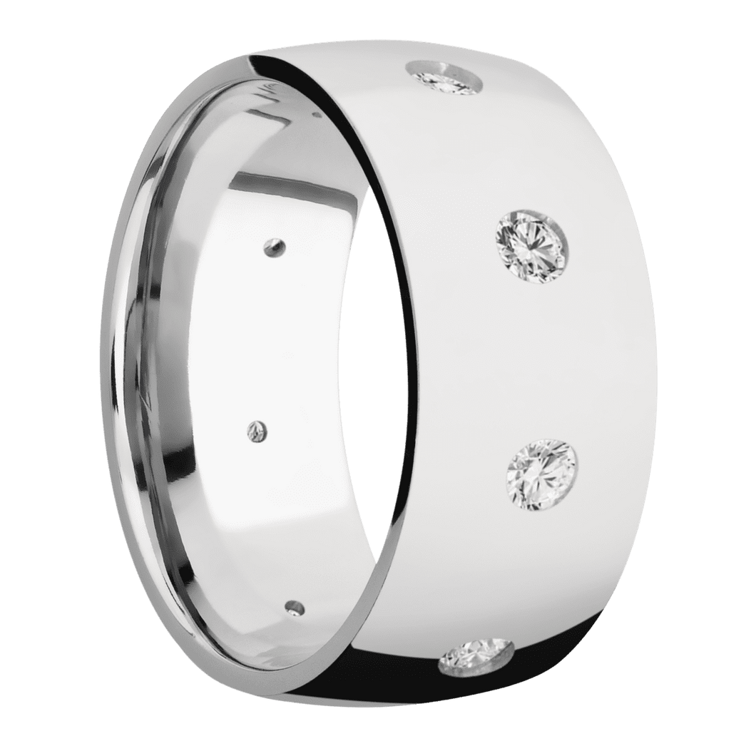 Palladium Silver + Polish Finish