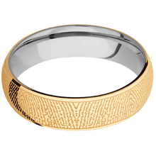 10K Yellow Gold + Polish Finish + Titanium