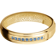 10K Yellow Gold + Rockpolish , Polish Finish