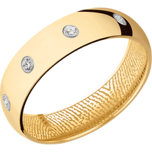 14K Yellow Gold + Polish Finish