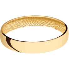 14K Yellow Gold + Polish Finish