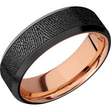 Zirconium + Bead , Bead Finish + 10K Rose Gold