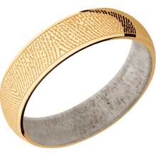 10K Yellow Gold + Polish Finish + Antler