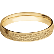 10K Yellow Gold + Satin Finish