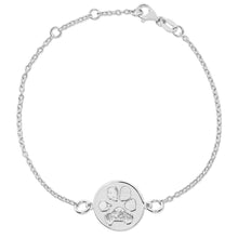 Sterling Silver Disc Charm Bracelet