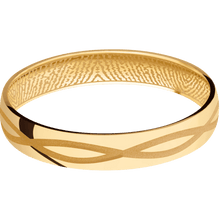 14K Yellow Gold + Polish Finish