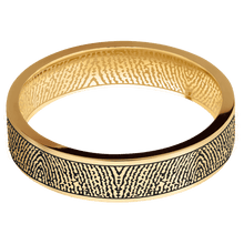 14K Yellow Gold + Satin Finish