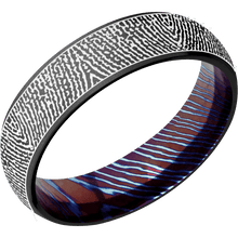 Zirconium + Bead Finish + Titanium Damascus