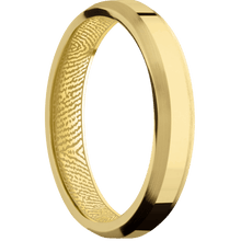 10K Yellow Gold + Polish , Satin Finish