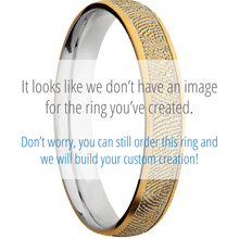 22K Yellow Gold + Satin Finish + 14K White Gold