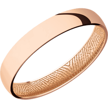 10K Rose Gold + Polish Finish