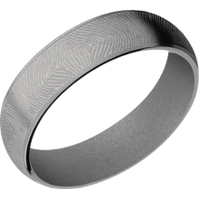 10K White Gold + Sand Finish + Crushed Silver
