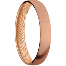 14K Rose Gold + Sand Finish