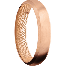 10K Rose Gold + Satin , Satin Finish