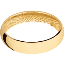 14K Yellow Gold + Polish Finish