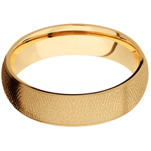 14K Yellow Gold + Sand Finish