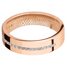 14K Rose Gold + Polish Finish