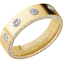 10K Yellow Gold + Bead Finish