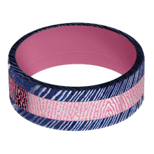 Titanium Damascus + Satinetched Finish + Magenta