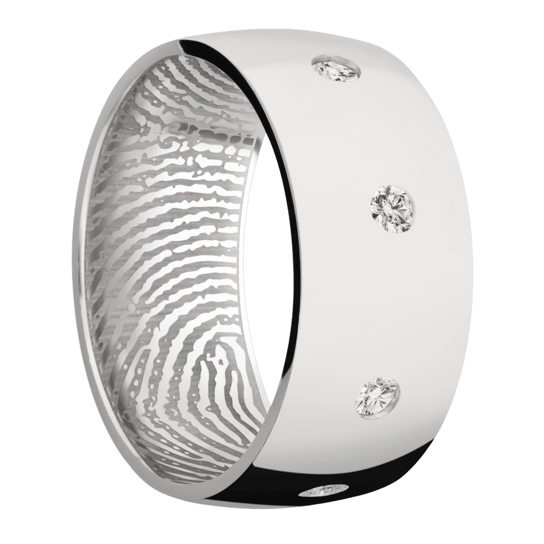 Palladium Silver + Polish Finish