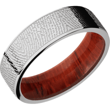 14K White Gold + Polish Finish + Padauk