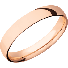 14K Rose Gold + Polish Finish