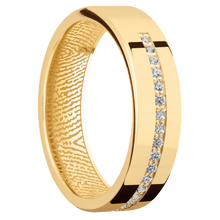 14K Yellow Gold + Polish Finish