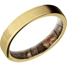 10K Yellow Gold + Satin Finish + King's Woodland