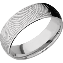 Cobalt Chrome Fingerprint Ring