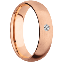 14K Rose Gold + Satin Finish