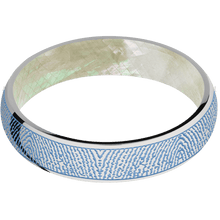 Stainless Steel + Polish Finish + Freshwater Mother of Pearl