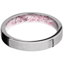 14K White Gold + Polish Finish + King's Pink