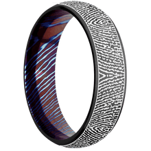 Zirconium + Bead Finish + Titanium Damascus