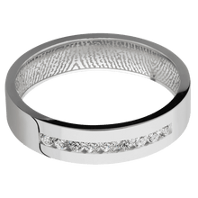 14K White Gold + Polish Finish