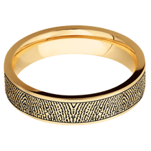 14K Yellow Gold + Satin Finish