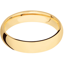 14K Yellow Gold + Polish Finish