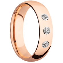14K Rose Gold + Polish Finish