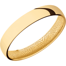 14K Yellow Gold + Polish Finish