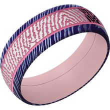 Titanium Damascus + Satinetched Finish + Bazooka Pink