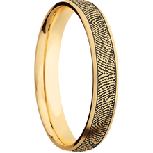 10K Yellow Gold + Satin Finish