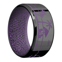 Zirconium + Polish , Polish Finish + Wild Purple