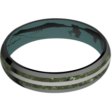 Zirconium + Polish Finish + Northern Lights