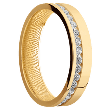 14K Yellow Gold + Polish Finish