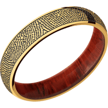 22K Yellow Gold + Polish Finish + Padauk