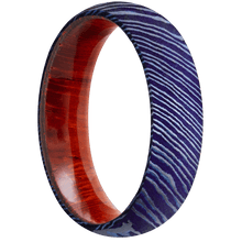 Titanium Damascus + Satinetched Finish + Padauk