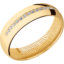 14K Yellow Gold + Polish Finish