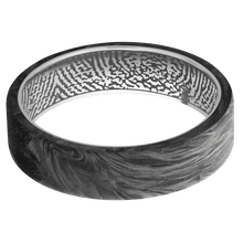 Carbon Fiber Fingerprint Ring
